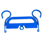 Suporte saco urina plástico cor azul