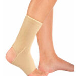 Pé Elástico bege com abertura de calcanhar - Peeth