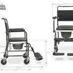 Cadeira de Banho e sanitária  com rodas